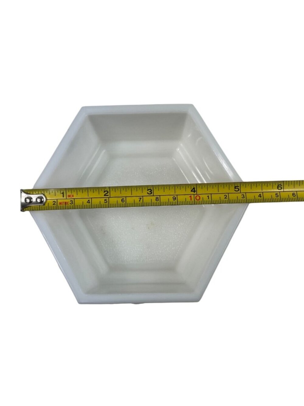 Vintage Imperial Milk Glass 6 Paneled Candy Dish Grapevine Design w/ Lid - Picture 7 of 8